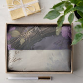 Fazant Paarse Bloem Illustratie Tissuepapier (Geschenk)