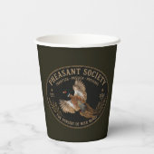 Fazant  papieren bekers (Achterkant)