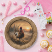 Fazant papieren bordje (Feest)