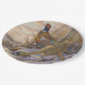 fazant papieren bordje (Gekanteld)