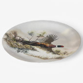 fazant papieren bordje (Gekanteld)