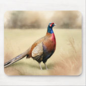 Fazant portret in Golden Meadow Muismat (Voorkant)