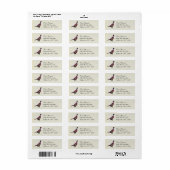 Fazant retourlabel etiket (Full Sheet)