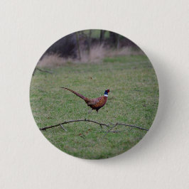 Fazant Ronde Button 5,7 Cm