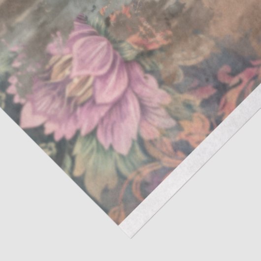 fazant schoonheid, vogel tak, humeurige bloemen tissuepapier (Detail)