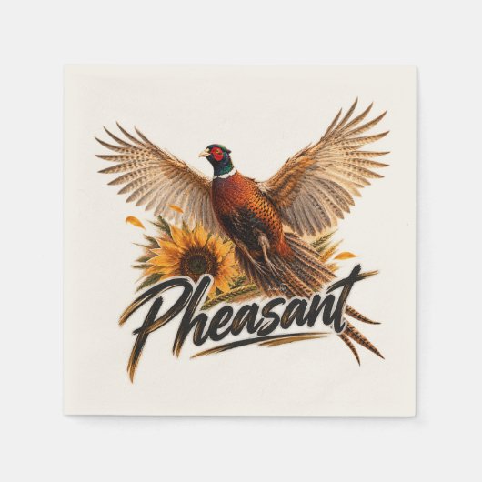 Fazant servet (Voorkant)
