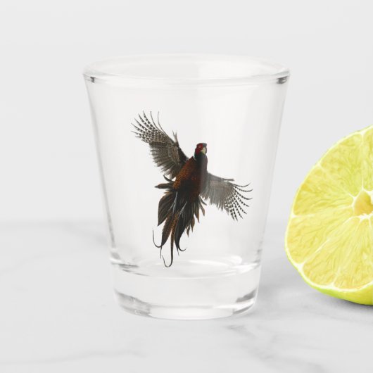 fazant shot glas (Voorkant)