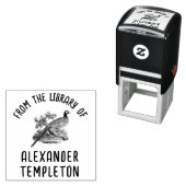  fazant spel vogel bibliotheek boek naam  zelfinktende stempel (In situ)