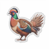fazant sticker (Voorkant)