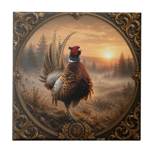 Fazant tegeltje (Voorkant)