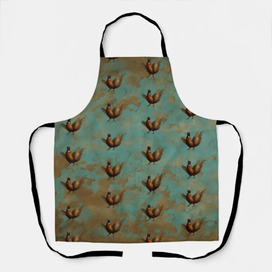 Fazant trotseert ontwerp schort (Voorkant)