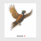 Fazant-uitknipsticker Sticker (Vel)