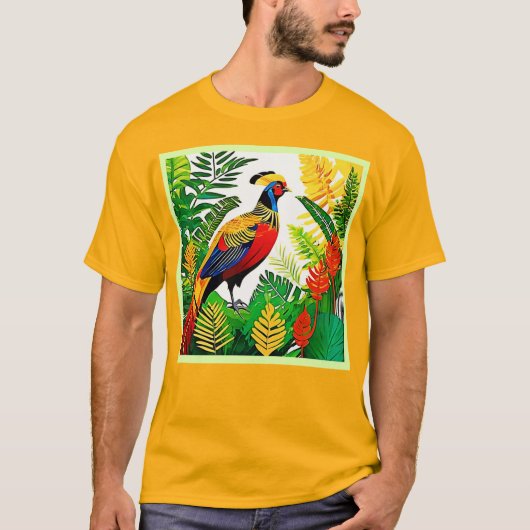 fazant van exotisch Oerwoud T-shirt (Voorkant)