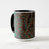 Fazant Veer Fractal Ontwerp Mok (Voorkant links)