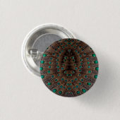 Fazant Veer Fractal Ontwerp Ronde Button 3,2 Cm (Voorkant /achterkant)