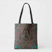 Fazant Veer Fractal Ontwerp Tote Bag (Voorkant)