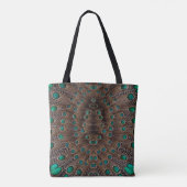 Fazant Veer Fractal Ontwerp Tote Bag (Achterkant)