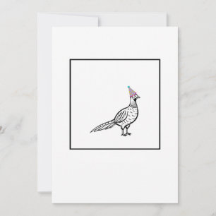 Fazant, vogel thema kaart