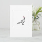 Fazant, vogel thema kaart (Staand voorkant)