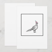 Fazant, vogel thema kaart (Voorkant / Achterkant)
