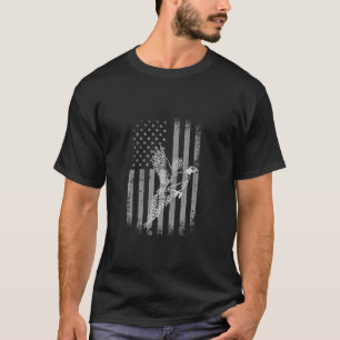Fazant Vogeljager Amerikaanse vlag Fazant Hunt C T-shirt