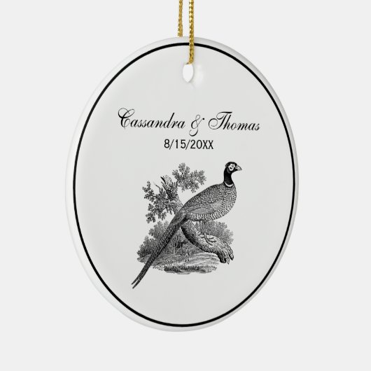  fazant-vogeltrekbaan keramisch ornament (Rechts)