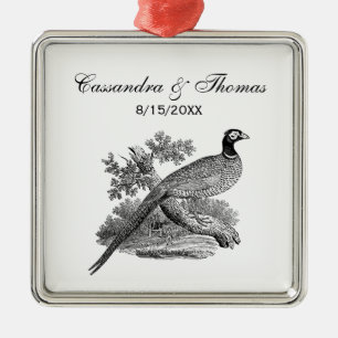 fazant-vogeltrekbaan metalen ornament