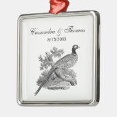  fazant-vogeltrekbaan metalen ornament (Links)