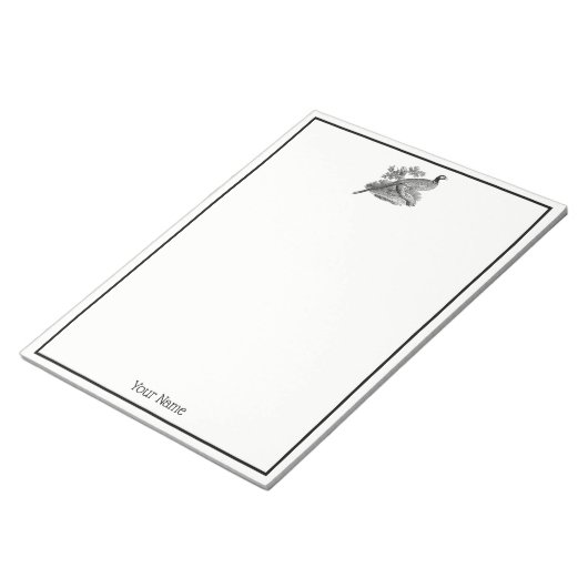  fazant-vogeltrekbaan notitieblok (Schuin)