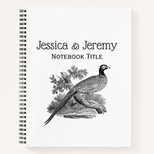  fazant-vogeltrekbaan notitieboek (Voorkant)