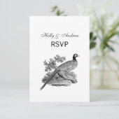  fazant-vogeltrekbaan RSVP kaartje (Staand voorkant)