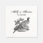  fazant-vogeltrekbaan servetten (Voorkant)