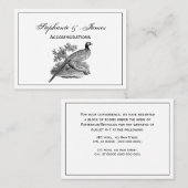  fazant-vogeltrekbaan visitekaartje (Voorkant / Achterkant)