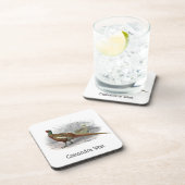 fazant-vogeltrekkleur #2 bier onderzetter (Rechterzijde)