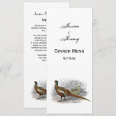  fazant-vogeltrekkleur #2 kaart (Voorkant / Achterkant)