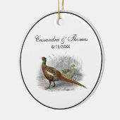 fazant-vogeltrekkleur #2 keramisch ornament (Links)