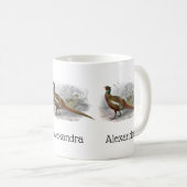  fazant-vogeltrekkleur #2 koffiemok (Voorkant rechts)