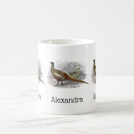 fazant-vogeltrekkleur #2 koffiemok (Center)