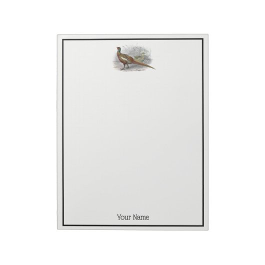 fazant-vogeltrekkleur #2 notitieblok (Linkerzijde)