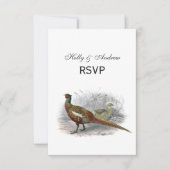  fazant-vogeltrekkleur #2 RSVP kaartje (Voorkant)