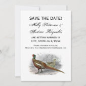 fazant-vogeltrekkleur #2 save the date (Voorkant)