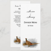  fazant-vogeltrekkleur #3 kaart (Voorkant / Achterkant)