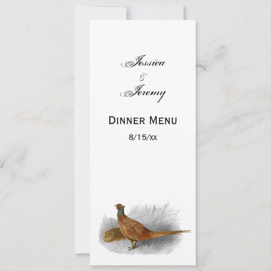 fazant-vogeltrekkleur #3 kaart (Voorkant)