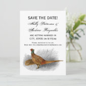  fazant-vogeltrekkleur #3 save the date (Staand voorkant)