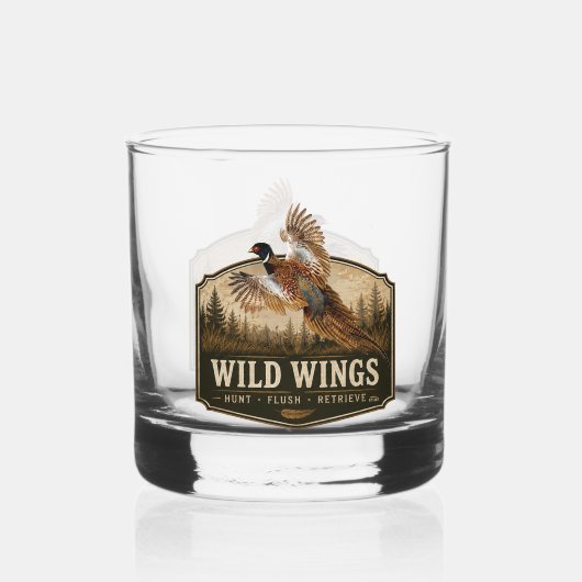 Fazant whisky glas (Achterkant)