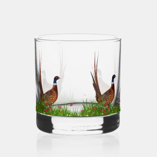 Fazant  whisky glas (Achterkant)