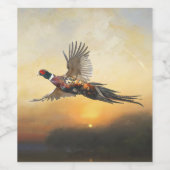 fazant wijn etiket (Enkel label)