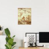 fazanten en pinda's, uit een reeks rollen poster (Thuiskantoor)