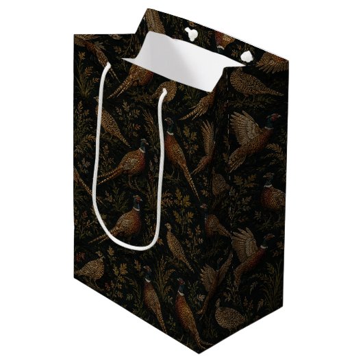 Fazanten Erfgoed Medium Cadeauzakje (Voorkant Gekanteld)