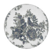 Fazanten in bloemen     snijplank (Voorkant)
